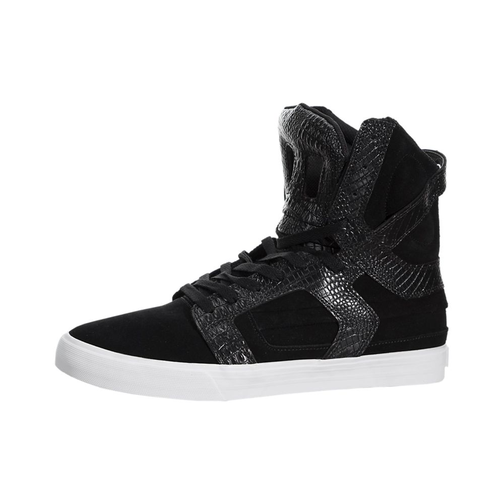 Baskets Montantes Supra SkyTop II Noir Black/White Homme | WIZ-37382960